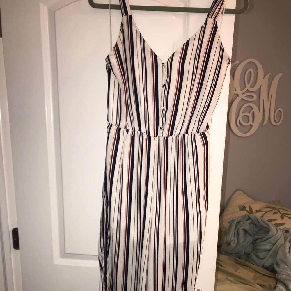 striped jumpsuit